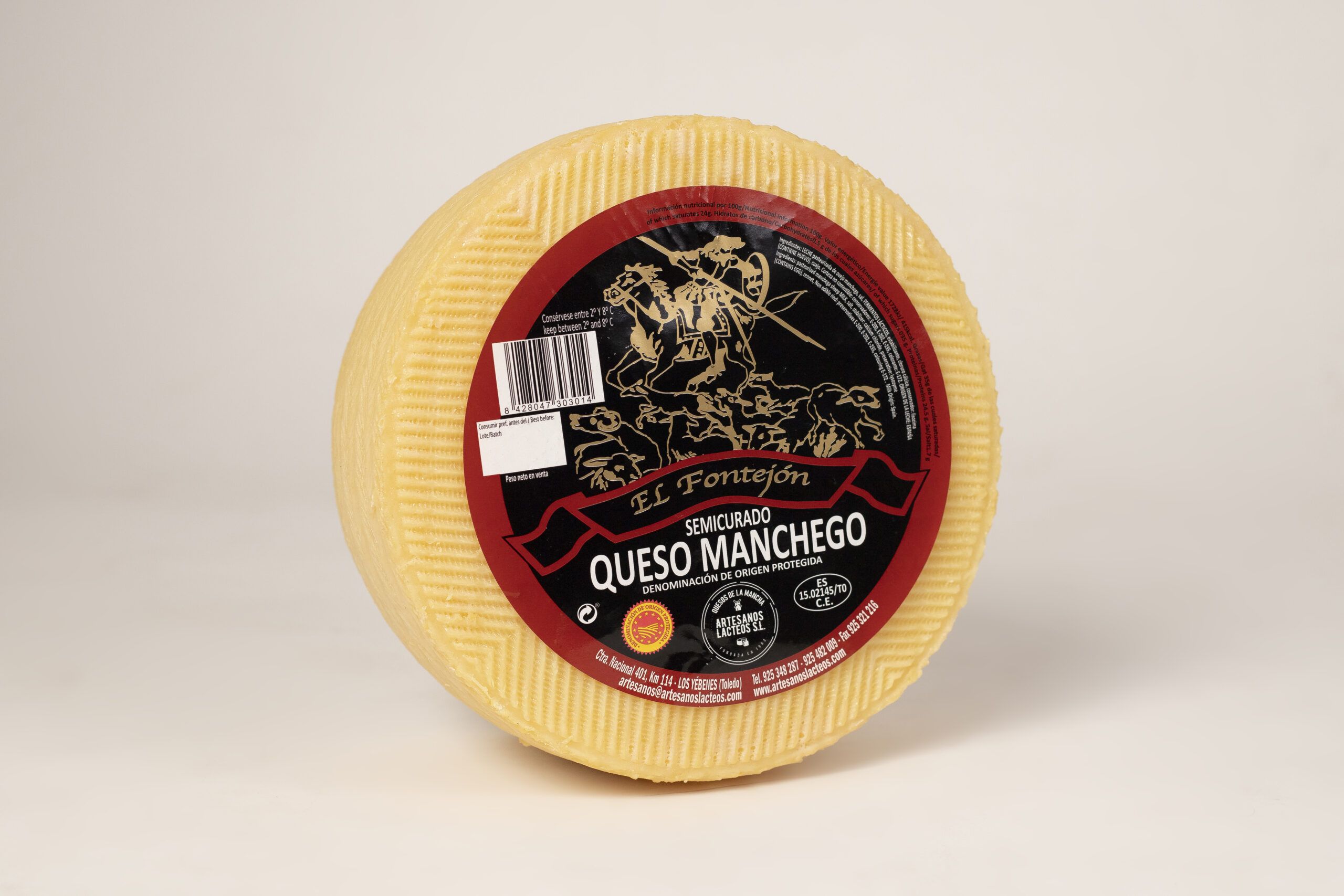 Queso manchego semicurado El Fontejon